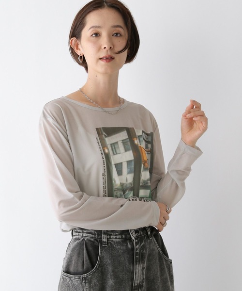 LEPSIM（レプシィム）の「レタリングロンT　140913（Tシャツ/カットソー・レディース・グレー/ライトグレー・FREE）」の14枚目の写真