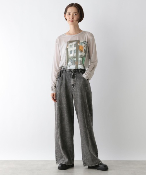 LEPSIM（レプシィム）の「レタリングロンT　140913（Tシャツ/カットソー・レディース・グレー/ライトグレー・FREE）」の15枚目の写真