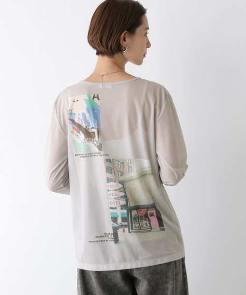 LEPSIM（レプシィム）の「レタリングロンT　140913（Tシャツ/カットソー・レディース・グレー/ライトグレー・FREE）」の18枚目の写真