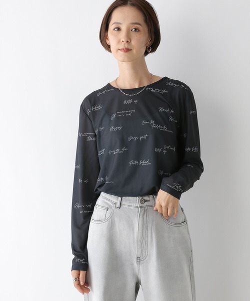 LEPSIM（レプシィム）の「レタリングロンT　140913（Tシャツ/カットソー・レディース・グレー/ライトグレー・FREE）」の20枚目の写真