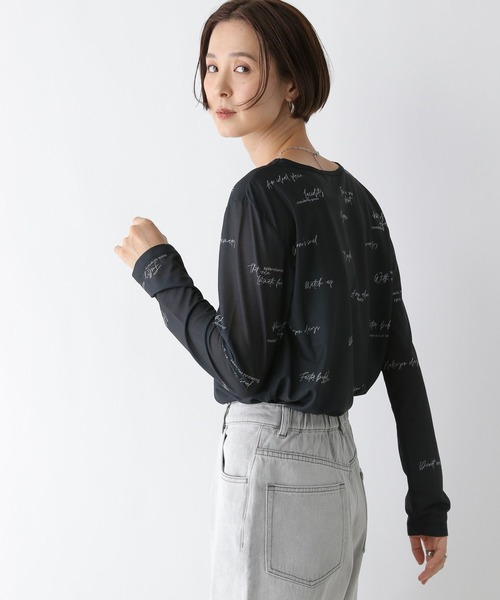 LEPSIM（レプシィム）の「レタリングロンT　140913（Tシャツ/カットソー・レディース・グレー/ライトグレー・FREE）」の21枚目の写真