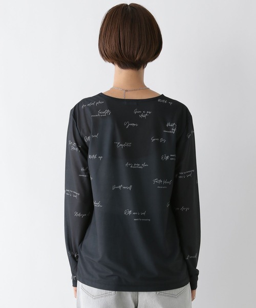 LEPSIM（レプシィム）の「レタリングロンT　140913（Tシャツ/カットソー・レディース・グレー/ライトグレー・FREE）」の5枚目の写真