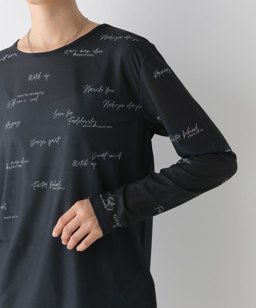 LEPSIM（レプシィム）の「レタリングロンT　140913（Tシャツ/カットソー・レディース・グレー/ライトグレー・FREE）」の7枚目の写真