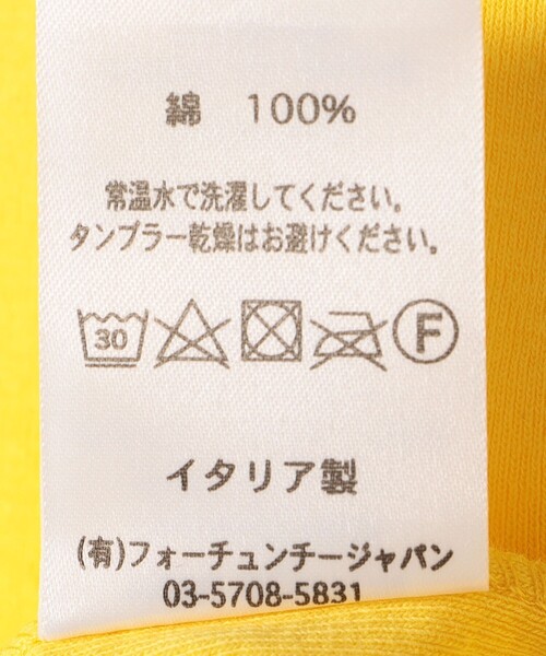 gicipi（ジチピ）の「gicipi:〈洗濯機可能〉CAVOLFIORE（Tシャツ/カットソー・レディース・ブラック/ホワイト/ブラウン/イエロー・ONE SIZE）」の13枚目の写真