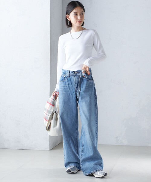 gicipi（ジチピ）の「gicipi:〈洗濯機可能〉CAVOLFIORE（Tシャツ/カットソー・レディース・ブラック/ホワイト/ブラウン/イエロー・ONE SIZE）」の18枚目の写真