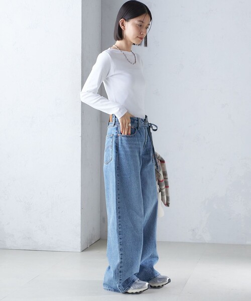 gicipi（ジチピ）の「gicipi:〈洗濯機可能〉CAVOLFIORE（Tシャツ/カットソー・レディース・ブラック/ホワイト/ブラウン/イエロー・ONE SIZE）」の19枚目の写真