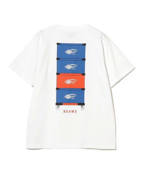 BEAMS（ビームス）の「BEAMS / コンテナボックス Tシャツ（Tシャツ/カットソー・メンズ・ホワイト・MEDIUM/LARGE/X-LARGE/XX-LARGE/SMALL）」の6枚目の写真