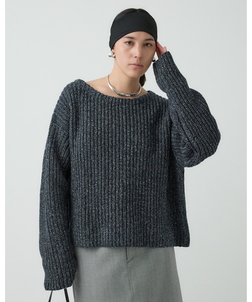 Chaos（カオス）の「Chaos(カオス)/ログランニット（ニット/セーター・レディース・ダークネイビー/アイボリー・FREE）」の12枚目の写真