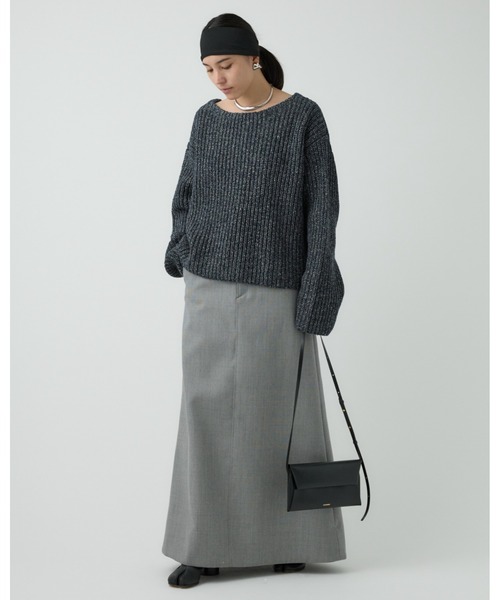 Chaos（カオス）の「Chaos(カオス)/ログランニット（ニット/セーター・レディース・ダークネイビー/アイボリー・FREE）」の19枚目の写真