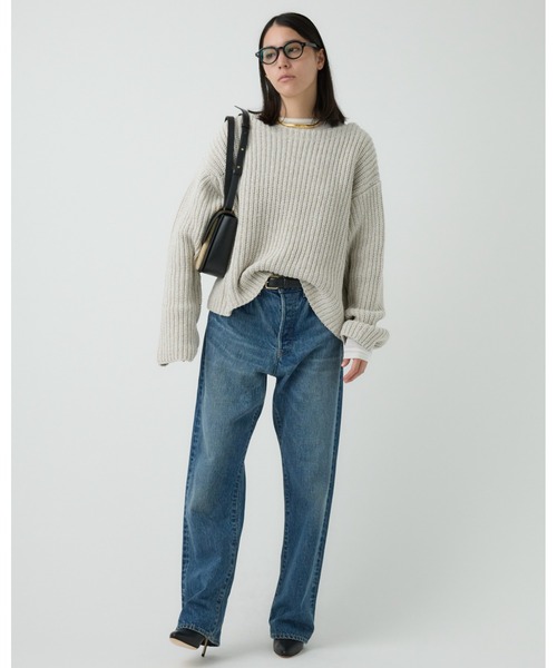 Chaos（カオス）の「Chaos(カオス)/ログランニット（ニット/セーター・レディース・ダークネイビー/アイボリー・FREE）」の9枚目の写真