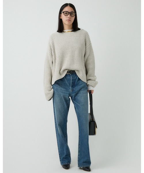 Chaos（カオス）の「Chaos(カオス)/ログランニット（ニット/セーター・レディース・ダークネイビー/アイボリー・FREE）」の15枚目の写真