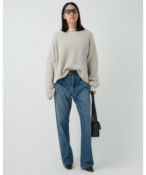 Chaos（カオス）の「Chaos(カオス)/ログランニット（ニット/セーター・レディース・ダークネイビー/アイボリー・FREE）」の8枚目の写真