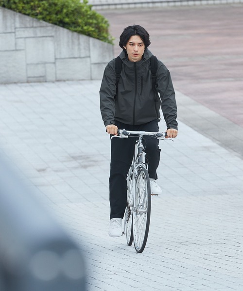 SPU（スプ）の「3レイヤー撥水・防風・透湿マウンテンパーカージャケット（マウンテンパーカー・メンズ・ブラック/カーキ/チャコール・S/M/L/XL）」の4枚目の写真