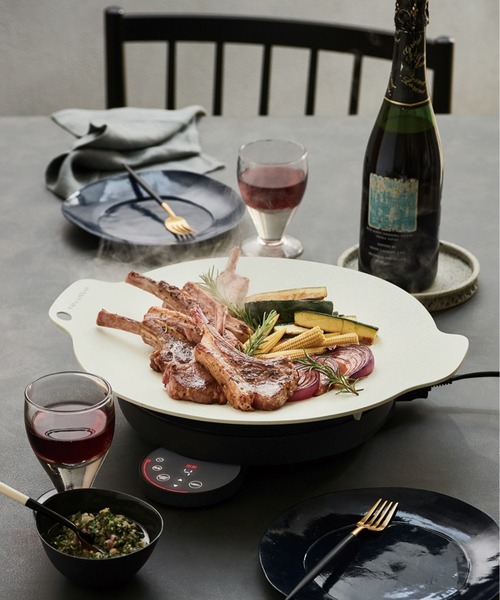 BIRTHDAY BAR(バースデイバー)の「【recolte レコルト】卓上IHクッキンググリドル(キッチン家電・レディース・ホワイト/グレー・0)」の14枚目の写真