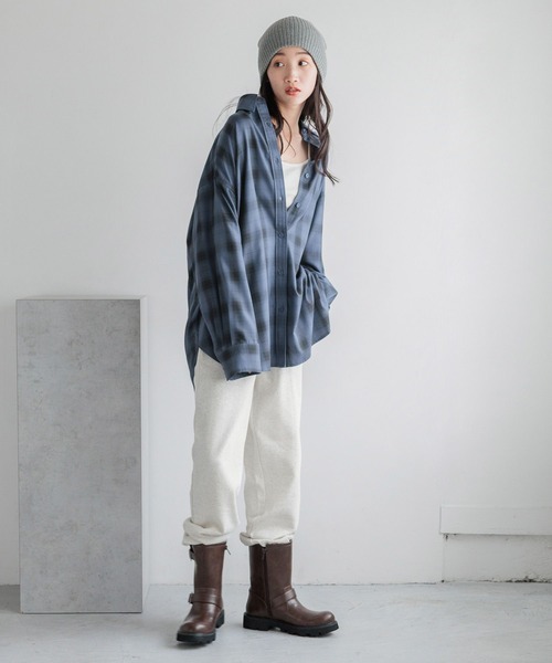 LOWRYS FARM(ローリーズファーム)の「スウェットジョグパンツ 133401(スウェットパンツ・レディース・グレー/チャコールグレー/アイボリー・FREE)」の4枚目の写真