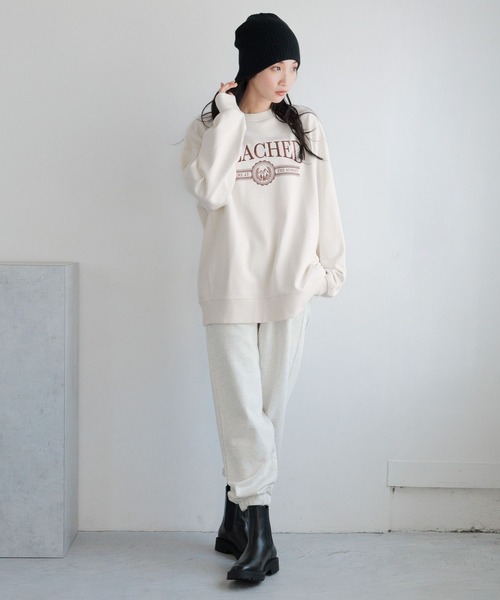 LOWRYS FARM(ローリーズファーム)の「スウェットジョグパンツ 133401(スウェットパンツ・レディース・グレー/チャコールグレー/アイボリー・FREE)」の9枚目の写真