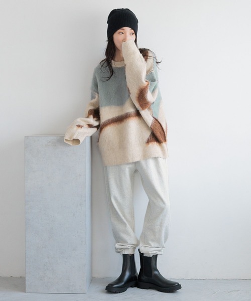 LOWRYS FARM(ローリーズファーム)の「スウェットジョグパンツ 133401(スウェットパンツ・レディース・グレー/チャコールグレー/アイボリー・FREE)」の12枚目の写真