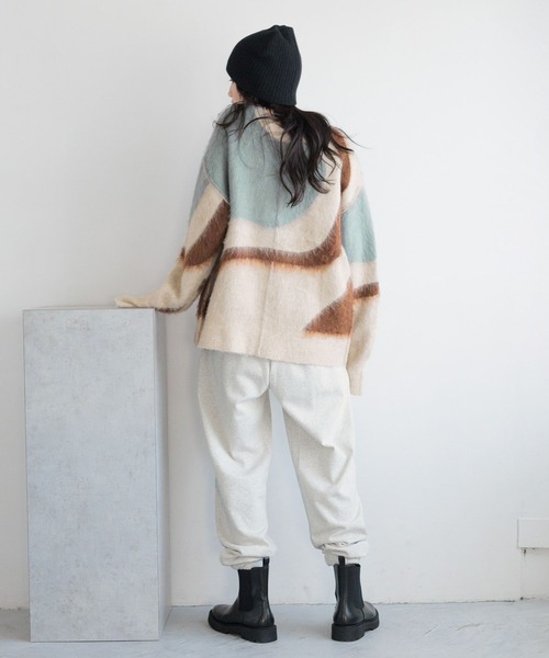 LOWRYS FARM(ローリーズファーム)の「スウェットジョグパンツ 133401(スウェットパンツ・レディース・グレー/チャコールグレー/アイボリー・FREE)」の14枚目の写真