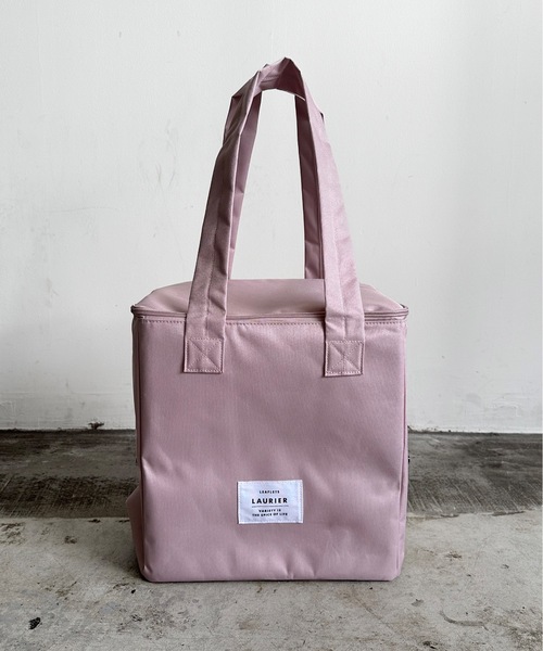 COMMON WARE(コモンウェアー)の「EC:LAURIER 保冷スクエアデリバッグ コンパクト 自転車カゴ バッグ(エコバッグ/サブバッグ・レディース・ライトイエロー/グレイッシュベージュ/スモークピンク/ラベンダー/ダークグレー/モスグリーン・FREE)」の6枚目の写真