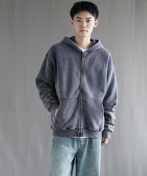 aimoha(アイモハ)の「【aimoha neo】 Retro Washed Hoodie(パーカー・メンズ・ネイビー/パープル/ブラック・SMALL/MEDIUM/LARGE/X-LARGE)」の11枚目の写真