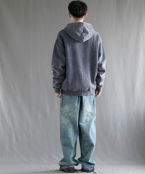 aimoha(アイモハ)の「【aimoha neo】 Retro Washed Hoodie(パーカー・メンズ・ネイビー/パープル/ブラック・SMALL/MEDIUM/LARGE/X-LARGE)」の17枚目の写真