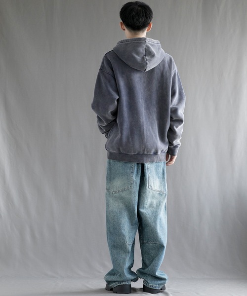 aimoha(アイモハ)の「【aimoha neo】 Retro Washed Hoodie(パーカー・メンズ・ネイビー/パープル/ブラック・SMALL/MEDIUM/LARGE/X-LARGE)」の18枚目の写真