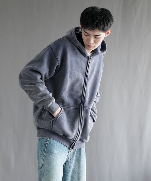 aimoha(アイモハ)の「【aimoha neo】 Retro Washed Hoodie(パーカー・メンズ・ネイビー/パープル/ブラック・SMALL/MEDIUM/LARGE/X-LARGE)」の14枚目の写真