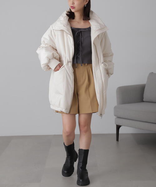 FREE'S MART(フリーズマート)の「◆【3サイズ展開XS-M】タックショートパンツ【低身長サイズ有】(その他パンツ・レディース・ベージュ/グレー/ブラック・MEDIUM/SMALL/X-SMALL)」の7枚目の写真