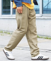 ポリツイルテーパードセミワイドイージーパンツスラックス