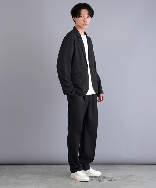 jiggys shop(ジギーズショップ)の「ポリツイルテーパードセミワイドイージーパンツスラックス(スラックス・メンズ・ベージュ/ブラック/ネイビー・SMALL/MEDIUM/LARGE/X-LARGE)」の8枚目の写真