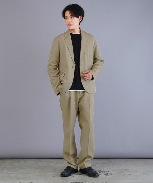 jiggys shop(ジギーズショップ)の「ポリツイルテーパードセミワイドイージーパンツスラックス(スラックス・メンズ・ベージュ/ブラック/ネイビー・SMALL/MEDIUM/LARGE/X-LARGE)」の11枚目の写真
