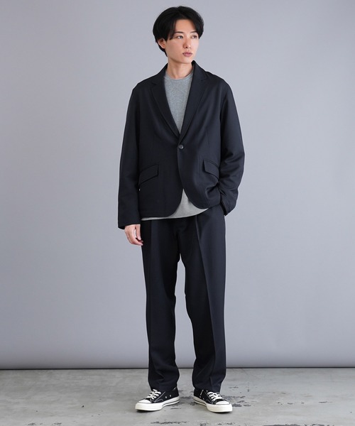 jiggys shop(ジギーズショップ)の「ポリツイルテーパードセミワイドイージーパンツスラックス(スラックス・メンズ・ベージュ/ブラック/ネイビー・SMALL/MEDIUM/LARGE/X-LARGE)」の13枚目の写真