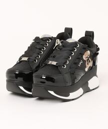 YOSUKE/ヨースケ」厚底ビジューバックルスニーカー（スニーカー