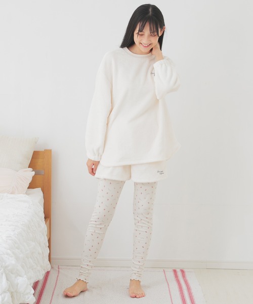 Honeys（ハニーズ）の「くしゅくしゅリブレギンス（レギンス/スパッツ・レディース・アイボリー/ブラック/グレー/チャコール・M/L）」の21枚目の写真