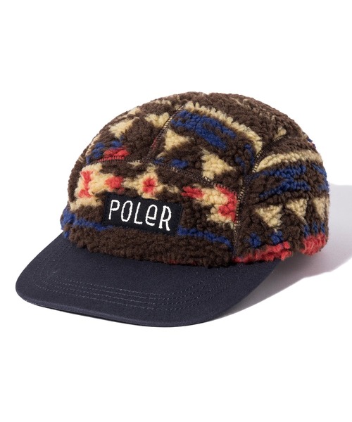 POLeR（ポーラー）の「POLeR/ポーラー キャップ BOA FLEECE 5P CAP 249MCV0046（キャップ・メンズ・ブラック/ブラウン/マルチ・ONE SIZE）」の3枚目の写真