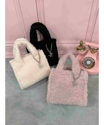 フェイクファーショルダーバッグ