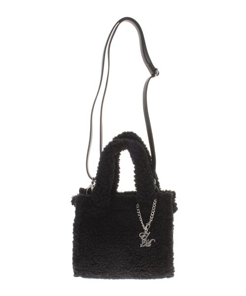 EATME(イートミー)の「フェイクファーショルダーバッグ(ハンドバッグ・レディース・ブラック/アイボリー/ピンク・FREE)」の13枚目の写真