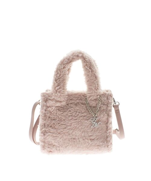 EATME(イートミー)の「フェイクファーショルダーバッグ(ハンドバッグ・レディース・ブラック/アイボリー/ピンク・FREE)」の15枚目の写真