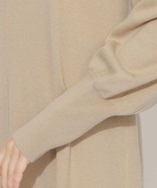 CB CRESTBRIDGE(シービークレストブリッジ)の「バックチェック切替タートルニットワンピース(ワンピース・レディース・ブラック/ダークネイビー/ベージュ・M)」の20枚目の写真