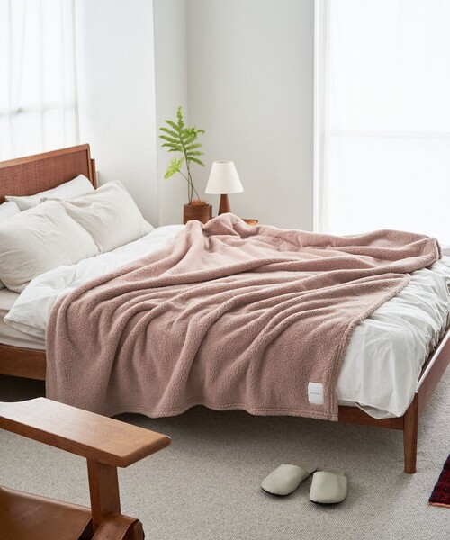 FREAK'S STORE（フリークスストア）の「フリースブランケット L（ブランケット・メンズ・グレー/ネイビー/ベージュ・ONE SIZE）」の2枚目の写真