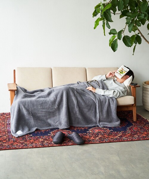FREAK'S STORE（フリークスストア）の「フリースブランケット L（ブランケット・メンズ・グレー/ネイビー/ベージュ・ONE SIZE）」の4枚目の写真