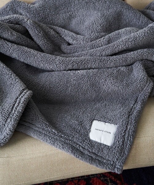 FREAK'S STORE（フリークスストア）の「フリースブランケット L（ブランケット・メンズ・グレー/ネイビー/ベージュ・ONE SIZE）」の10枚目の写真