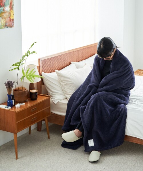 FREAK'S STORE（フリークスストア）の「フリースブランケット L（ブランケット・メンズ・グレー/ネイビー/ベージュ・ONE SIZE）」の12枚目の写真