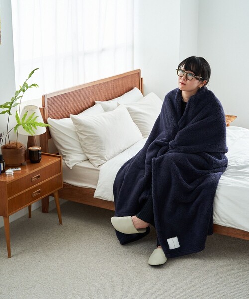 FREAK'S STORE（フリークスストア）の「フリースブランケット L（ブランケット・メンズ・グレー/ネイビー/ベージュ・ONE SIZE）」の14枚目の写真