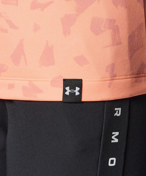 UNDER ARMOUR(アンダーアーマー)の「UAコールドギア プロ プリント ロングスリーブ モックネック シャツ(ゴルフ/レディース)(ポロシャツ・レディース・オレンジ系・M/S/L/XL)」の5枚目の写真