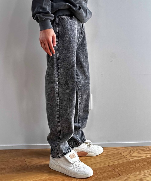 COLIN(コリン)の「COLIN:10.5oz デニムワイドテーパードパンツ(デニムパンツ・メンズ・ブラック・M/L)」の4枚目の写真