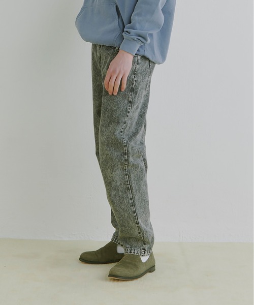 COLIN(コリン)の「COLIN:10.5oz デニムワイドテーパードパンツ(デニムパンツ・メンズ・ブラック・M/L)」の7枚目の写真