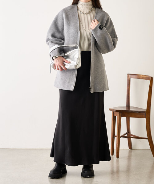 【セール】ダブルフェイスカーブコート（その他アウター）｜SHENERY（シーナリー）