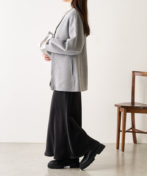 【セール】ダブルフェイスカーブコート（その他アウター）｜SHENERY（シーナリー）