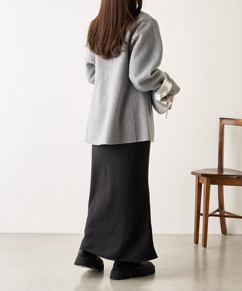 【セール】ダブルフェイスカーブコート（その他アウター）｜SHENERY（シーナリー）